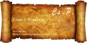 Cseri Pamina névjegykártya